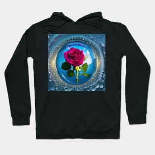 Rose in the glass ball Hoodie